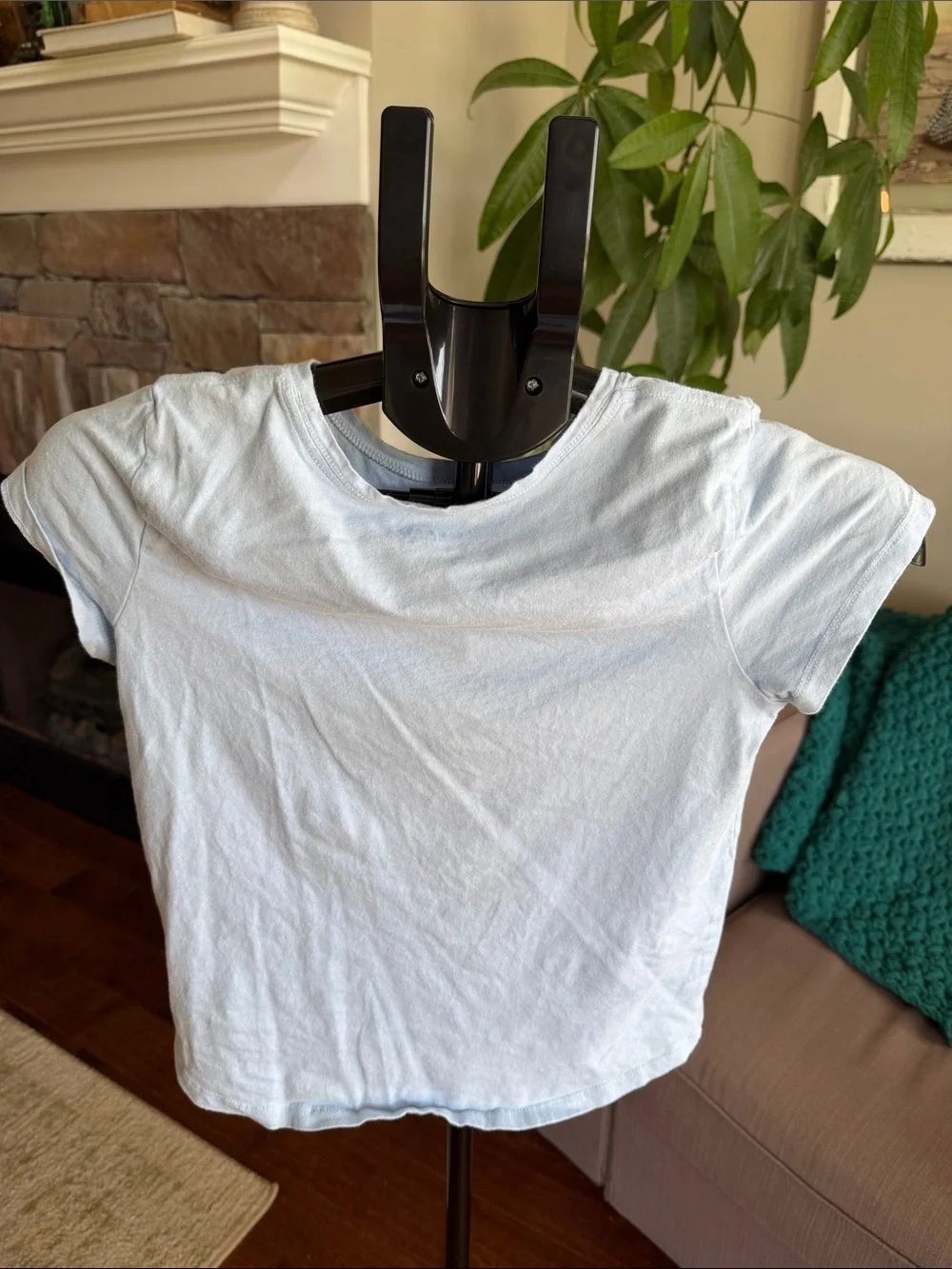 Old Navy Light Blue Hello Kitty Rodeo Graphic Tee